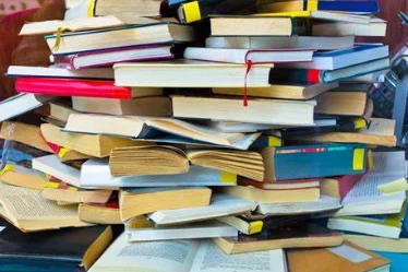pile of books