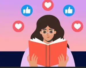 reading a book